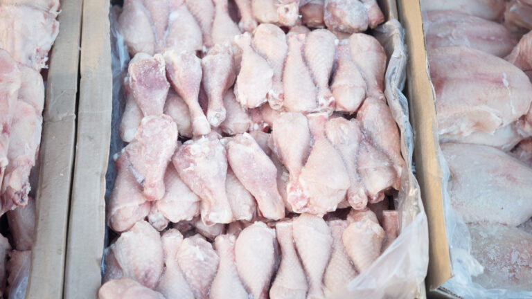 Frozen chicken thighs